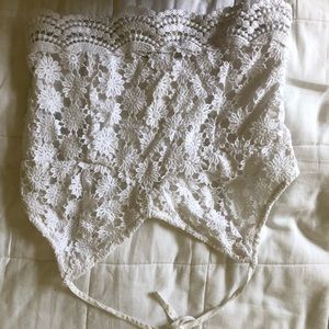 White halter tank top